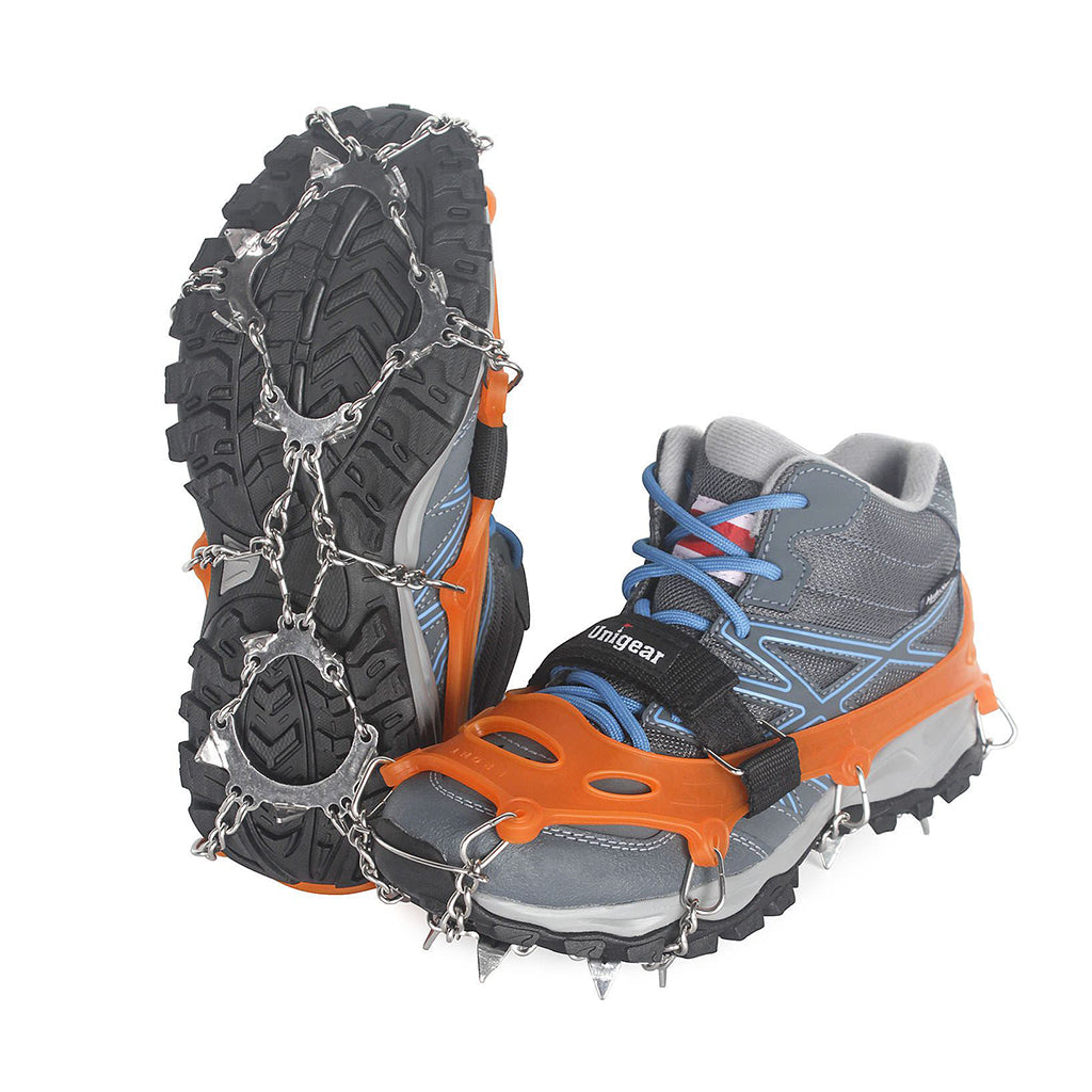 Unigear Crampons Traction Cleats Microspikes Ice Snow Traction Grips