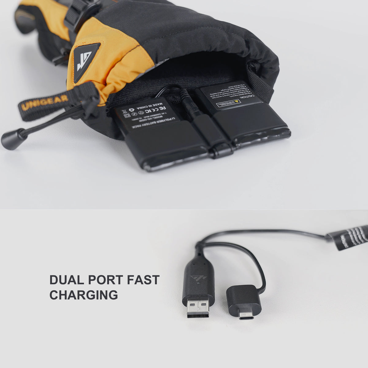 Unigear 3 Heating Level Rechargeable Heated Gloves