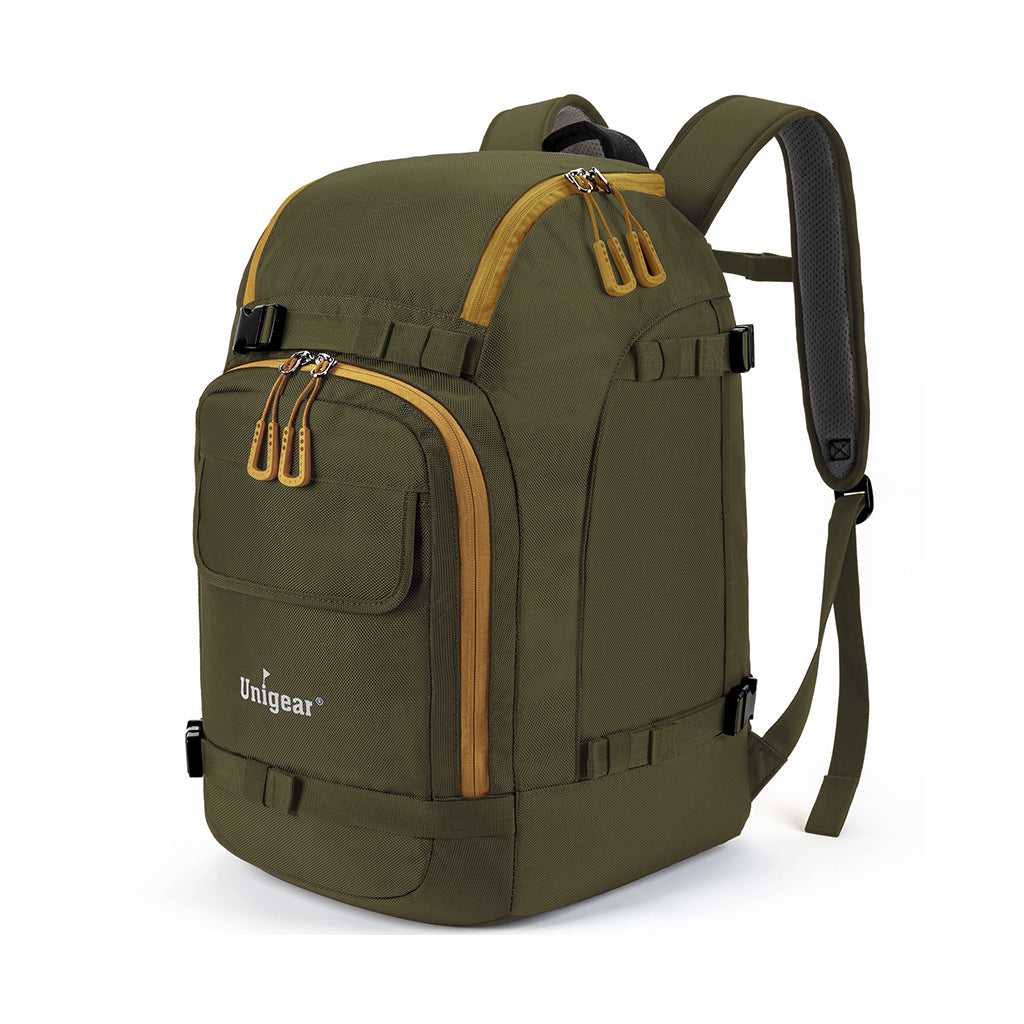 Unigear 50L Ski Boot Bag, Waterproof Travel Backpack for Ski Gear Oliver Green / 50L