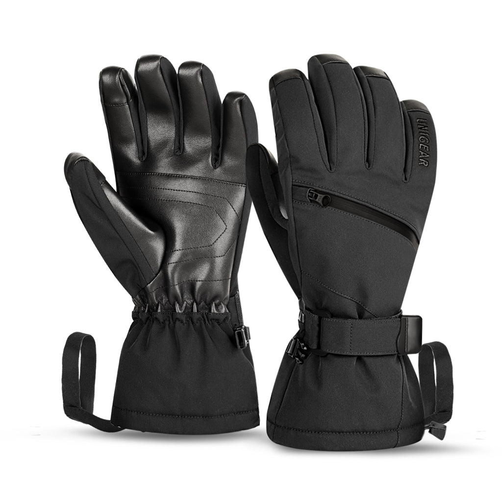 unigear handschuhe Unigear Ski Gloves Waterproof Touchscreen Snowboard Gloves, Warm Winter Snow Gloves for Cold Weather, Fits Both Men & Women 5 / Black