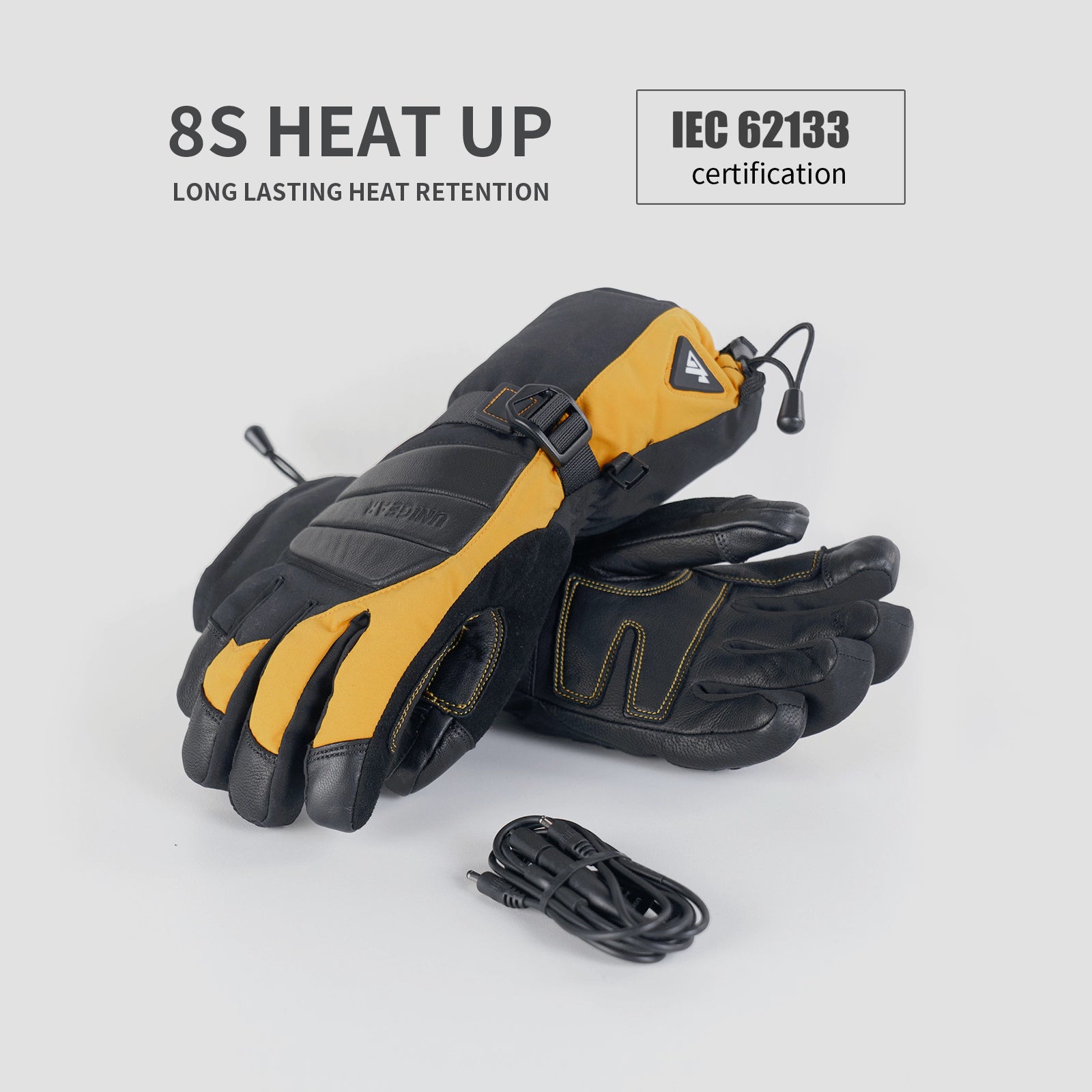 amazon beheizbare handschuhe Unigare 3 Heizungsniveau wiederaufladbare erhitzte Handschuhe – Unigear
