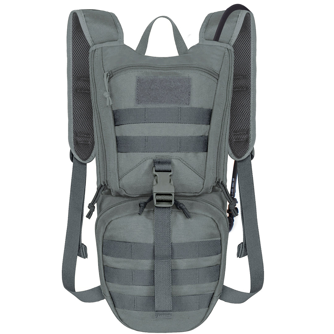 Tactical Hydration Backpack with 2.5L Bladder and Thermal Insulation Grey Tactical Hydration Backpack with 2.5L Bladder and Thermal Insulation Grey